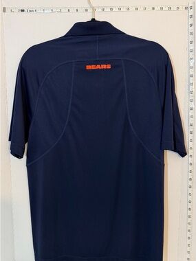 Majestic Navy Polo with Orange BEARS Logo